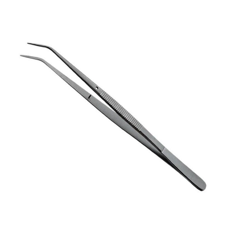 Pinça Clínica Curva 15,5cm - Instrumento Cirúrgico para Procedimentos Médicos